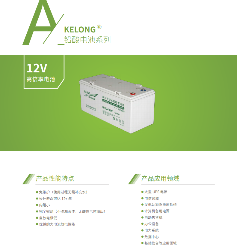 好博体育蓄电池12V系列(图1)